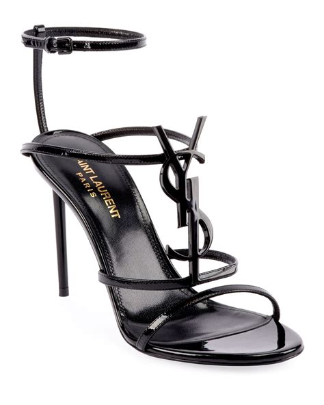 ysl strappy sandal|CASSANDRA sandals in patent leather .